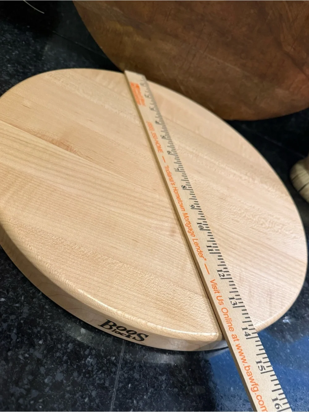 John Boos 14” Cutting Board, Round Maple
